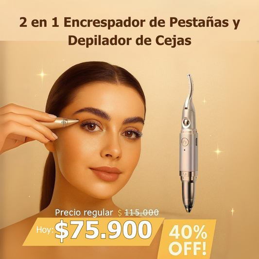 Esencia de Mirada: 2 en 1 Encrespador y Depilador de cejas