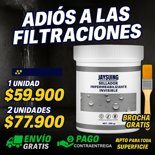 Sellador Impermeabilizante Invisible 500gr + Brocha gratis