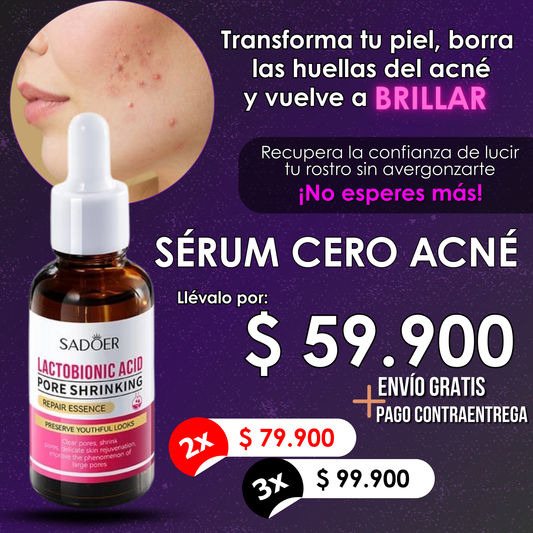 Sérum Cero Acné y Adiós Marcas en la Piel
