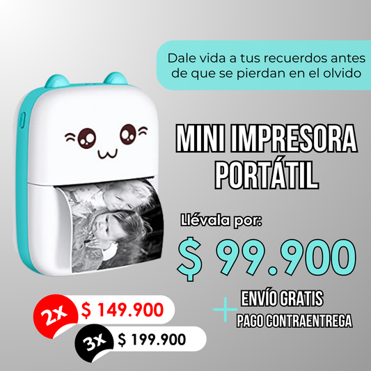 Impresora Portátil -¡Lo que no imprimes, se olvida!